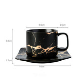 Coffee Mugs Marble Gold Inlay Home Solutions Maniac