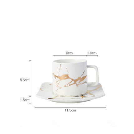 Coffee Mugs Marble Gold Inlay Home Solutions Maniac